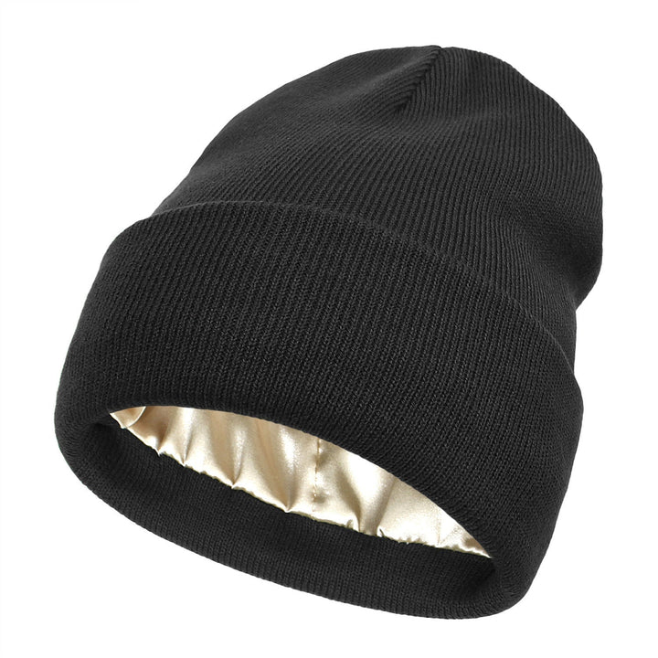 Satin-Lined Luxe Beanie – Winter Warmth, Hair-Friendly Elegance