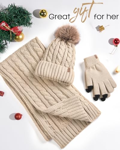 Winter Elegant hat-scraf-gloves set