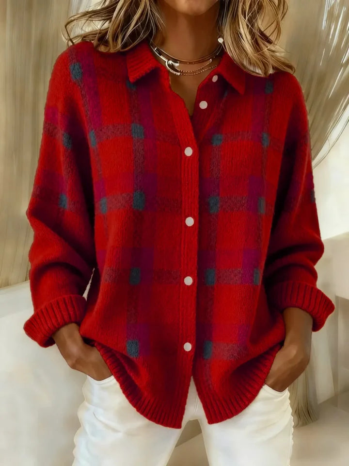 Rowan | Soft Knit Check Cardigan