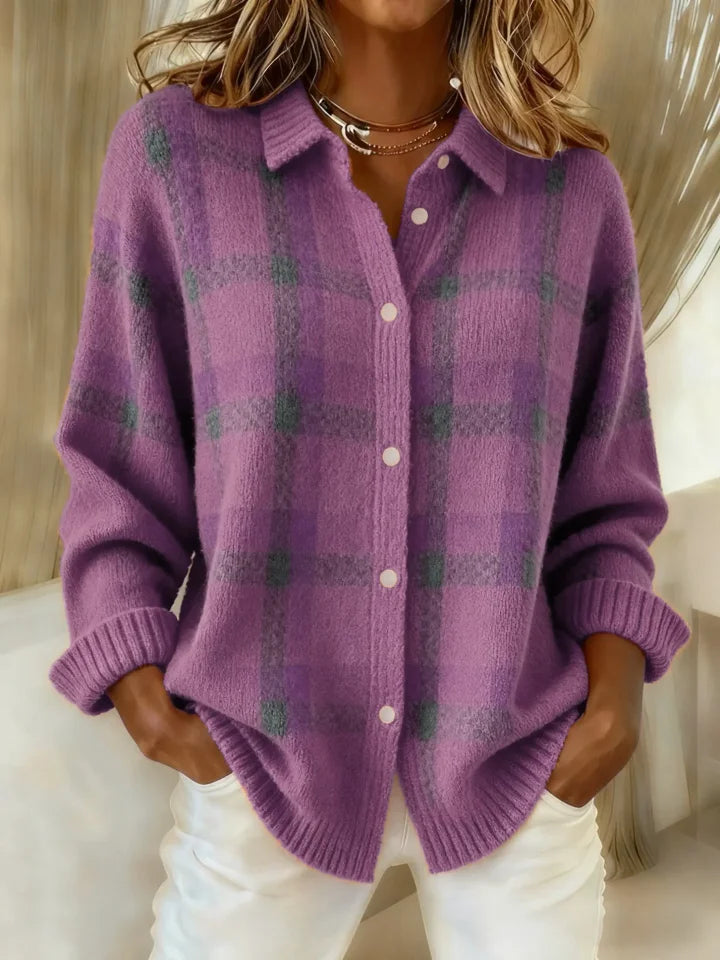 Rowan | Soft Knit Check Cardigan