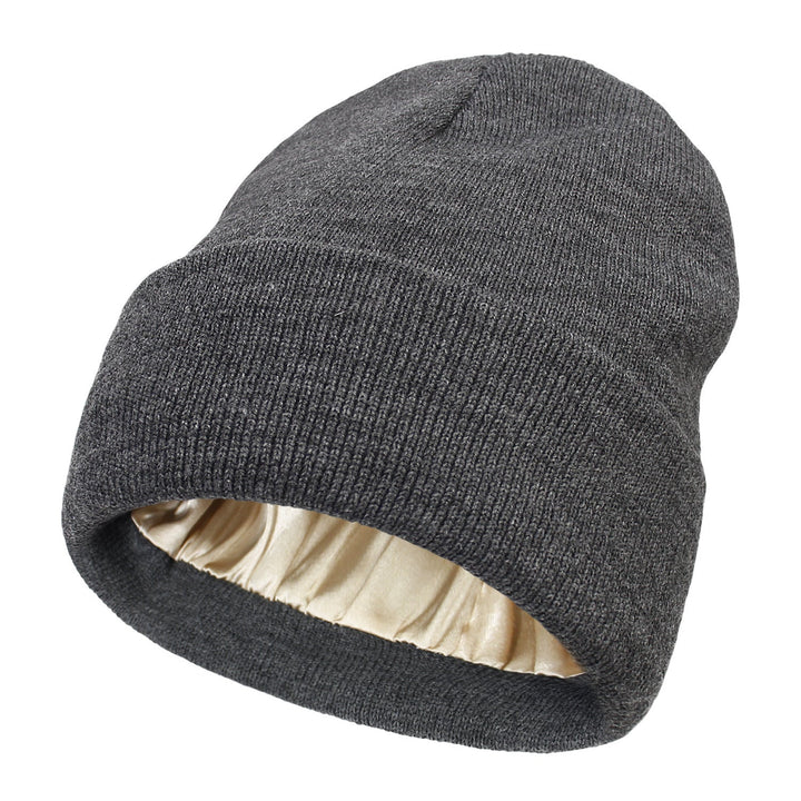 Satin-Lined Luxe Beanie – Winter Warmth, Hair-Friendly Elegance